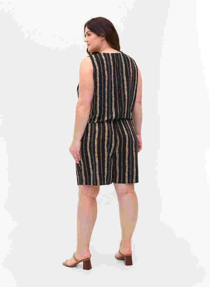 Mønstrete shorts med lommer, Graphic Stripe, Model image number 1