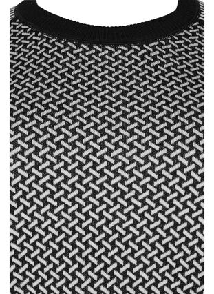 Mønstret skiundertrøye med ull, Medium Grey Comb, Packshot image number 2
