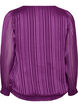Stripete bluse med ballongfasong, Lilla, Packshot image number 1