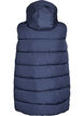 Lang vest med hette og lommer, Bl&aring;, Packshot image number 1