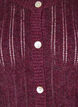 Strikket cardigan med åpent mønster, Mørk Bordeaux, Packshot image number 2