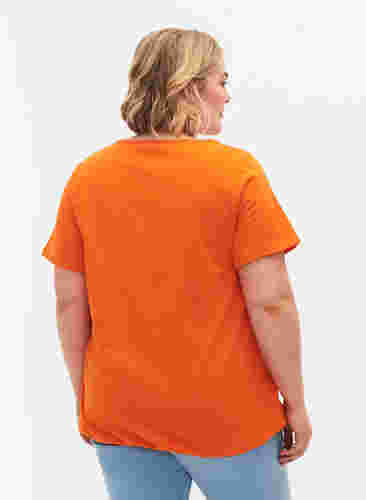 Kortermet T-skjorte i bomull, Exuberance, Model image number 1