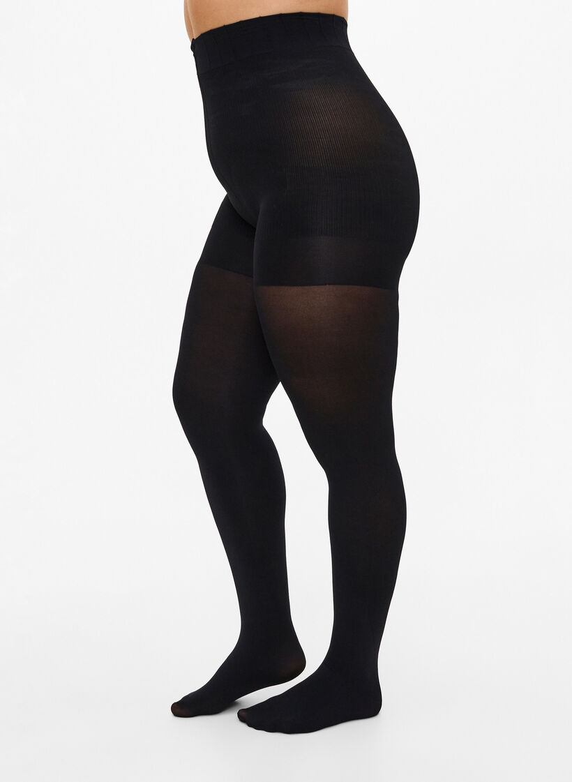 Strømpebukser i 100 denier med push-up, Svart, Model image number 0