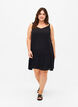 Sommerkjole i viskose med stropper, Black, Model image number 2
