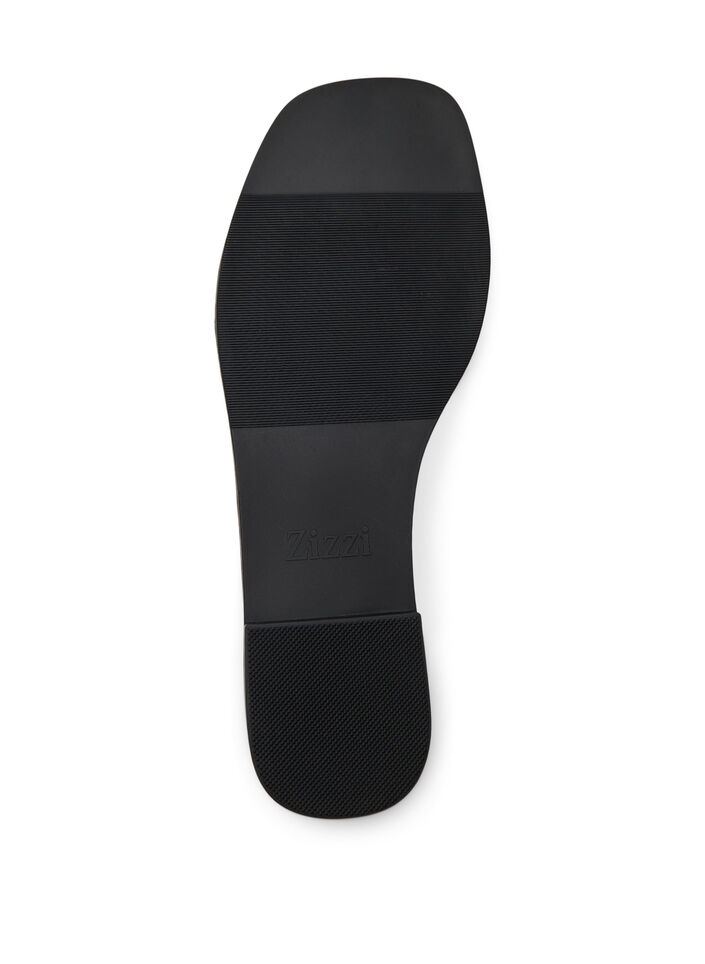 Wide fit - Slip-in med kryssede satengstropper, Whisper White, Packshot