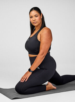 Zizzi Treningstights med lomme, , Model
