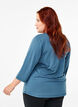 Treningsbluse med 3/4-ermer, Bl&aring;, Model image number 2
