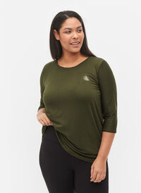 Treningsgenser med 3/4-ermer, Forest Night, Model