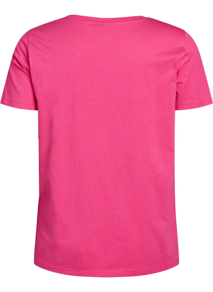 Bomulls-t-skjorte med motiv, Raspberry w. Bows, Packshot image number 1