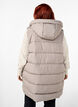 Lang vest med hette og lommer, Beige, Model image number 2