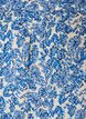 Bluse i bomull med firkantet utringning, Bl&aring;, Packshot image number 2