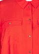 Skjorte med krage og brystlommer, Rød, Packshot image number 3