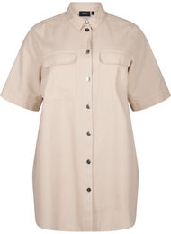 Stripete tunika med knapper og brystlommer, Oxford T. Wh. Stripe
