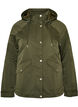 Polstret parkas med avtakbar hette, Gr&oslash;nn, Packshot image number 0