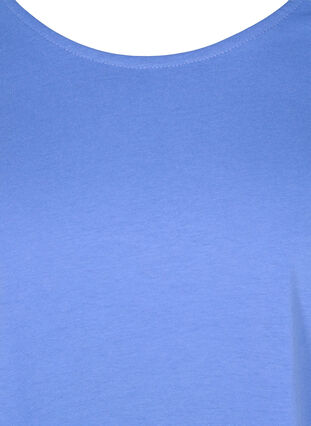T-skjorte i bomullsmiks, Ultramarine, Packshot image number 2