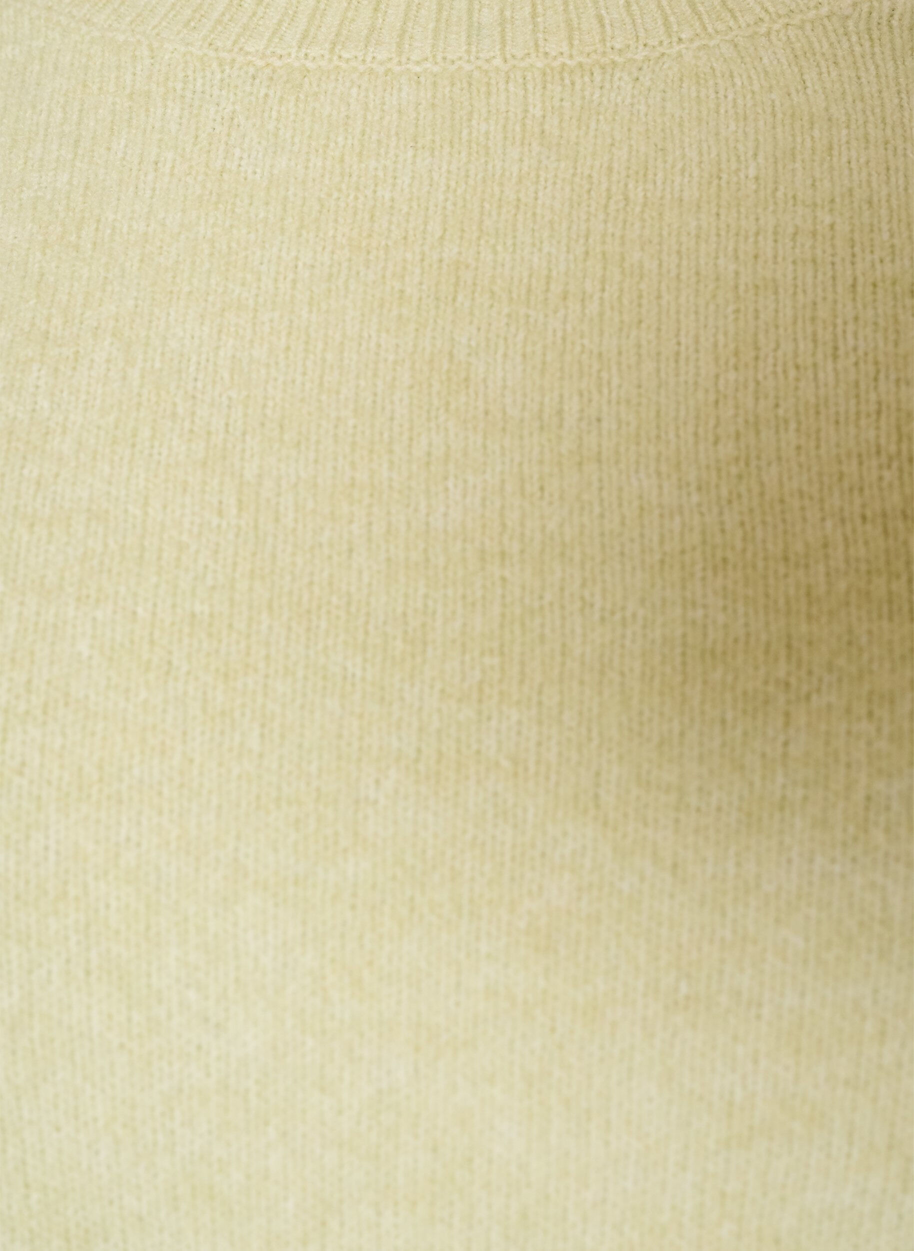 ZizziStrikkebluse med blondekant nederst, Gr&oslash;nn, Packshot image number 2