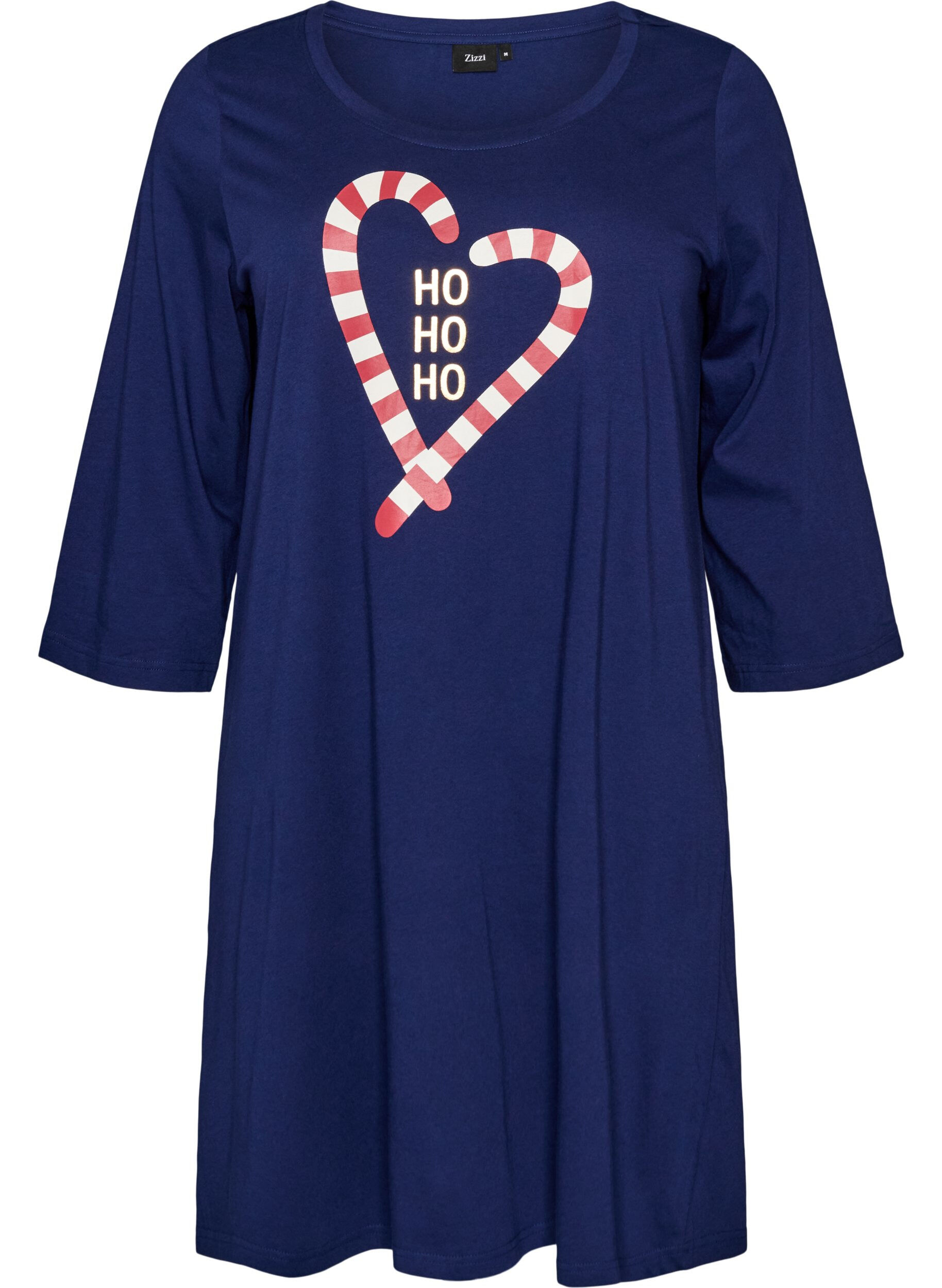 Nattkjole i &oslash;kologisk bomull med julemotiv