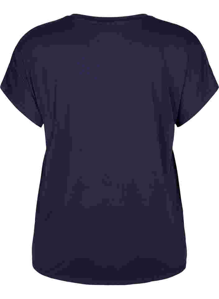 Kortermet trenings T-skjorte, Night Sky, Packshot image number 1