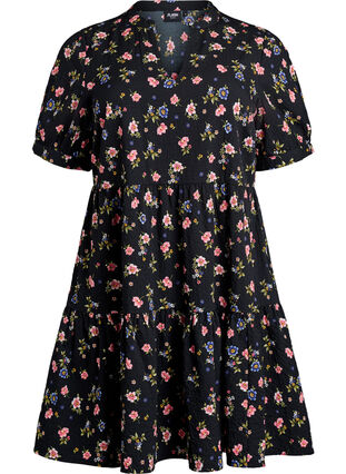 Zizzi FLASH - Kort A-linje kjole, Svart, Packshot image number 0
