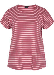 T-skjorte i bomull med striper, Apple Butter Stripe