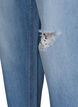 Mille mom fit-jeans med revner, Light Blue, Packshot image number 3