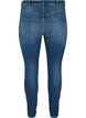 Amy jeans med høyt liv og push-up, Blue denim, Packshot image number 1