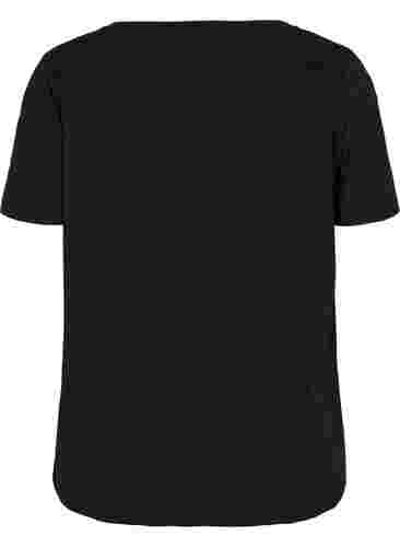 T-skjorte til trening med trykk, Black w. Raise, Packshot image number 1
