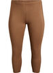 Basisleggings i viskose med 3/4-lengde, Brun, Packshot image number 0