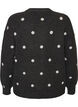 Cardigan med et prikkete m&oslash;nster, Gr&aring;, Packshot image number 1
