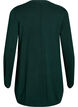 Lang, strikket cardigan i en viskoseblanding, Gr&oslash;nn, Packshot image number 1