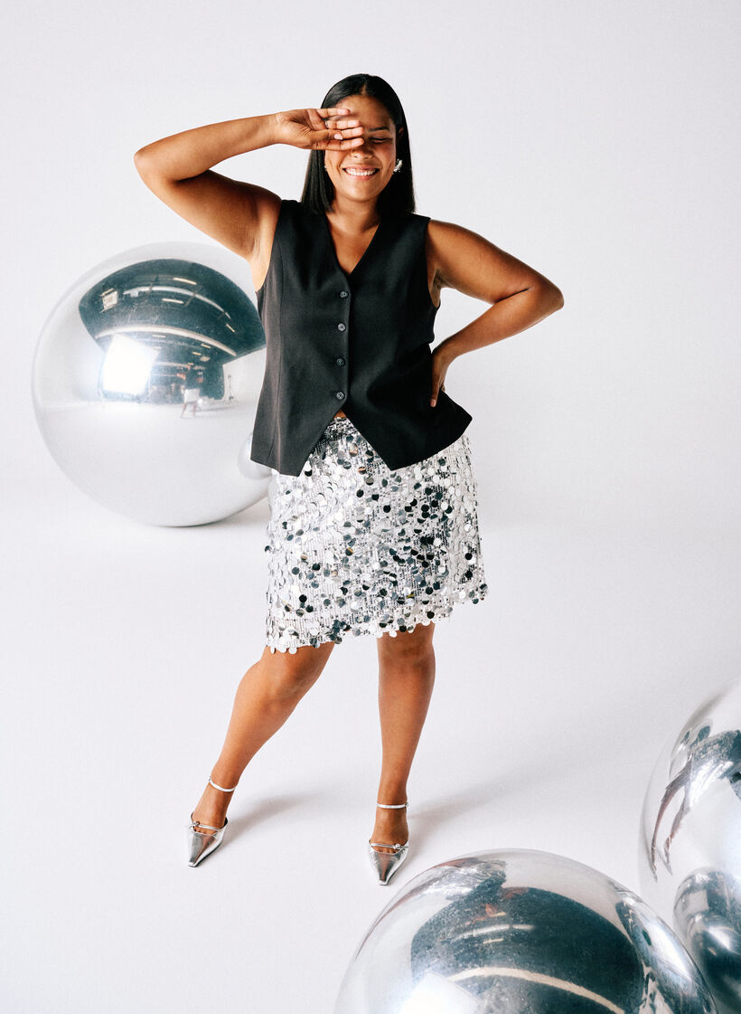 Vest med knappelukking, Svart, Image image number 0