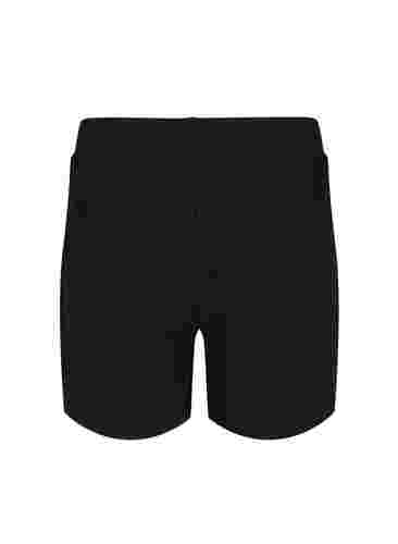 Løse shorts med struktur, Black, Packshot image number 1