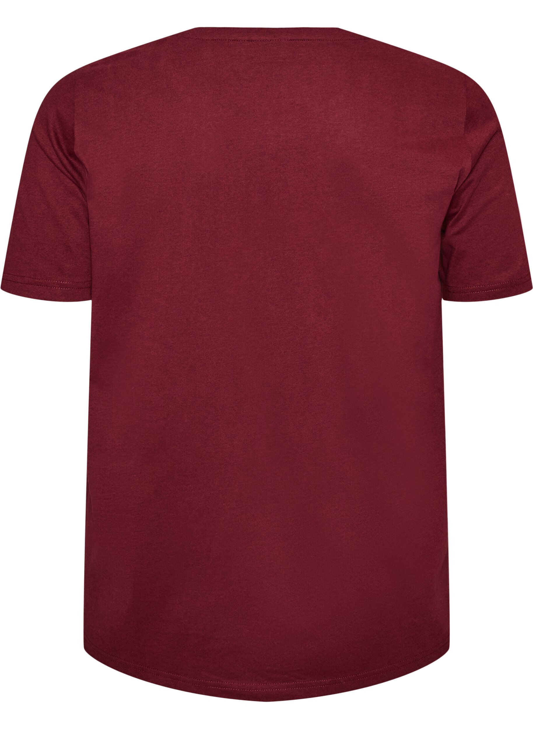 ZizziT-skjorte med trykk, R&oslash;d, Packshot image number 1