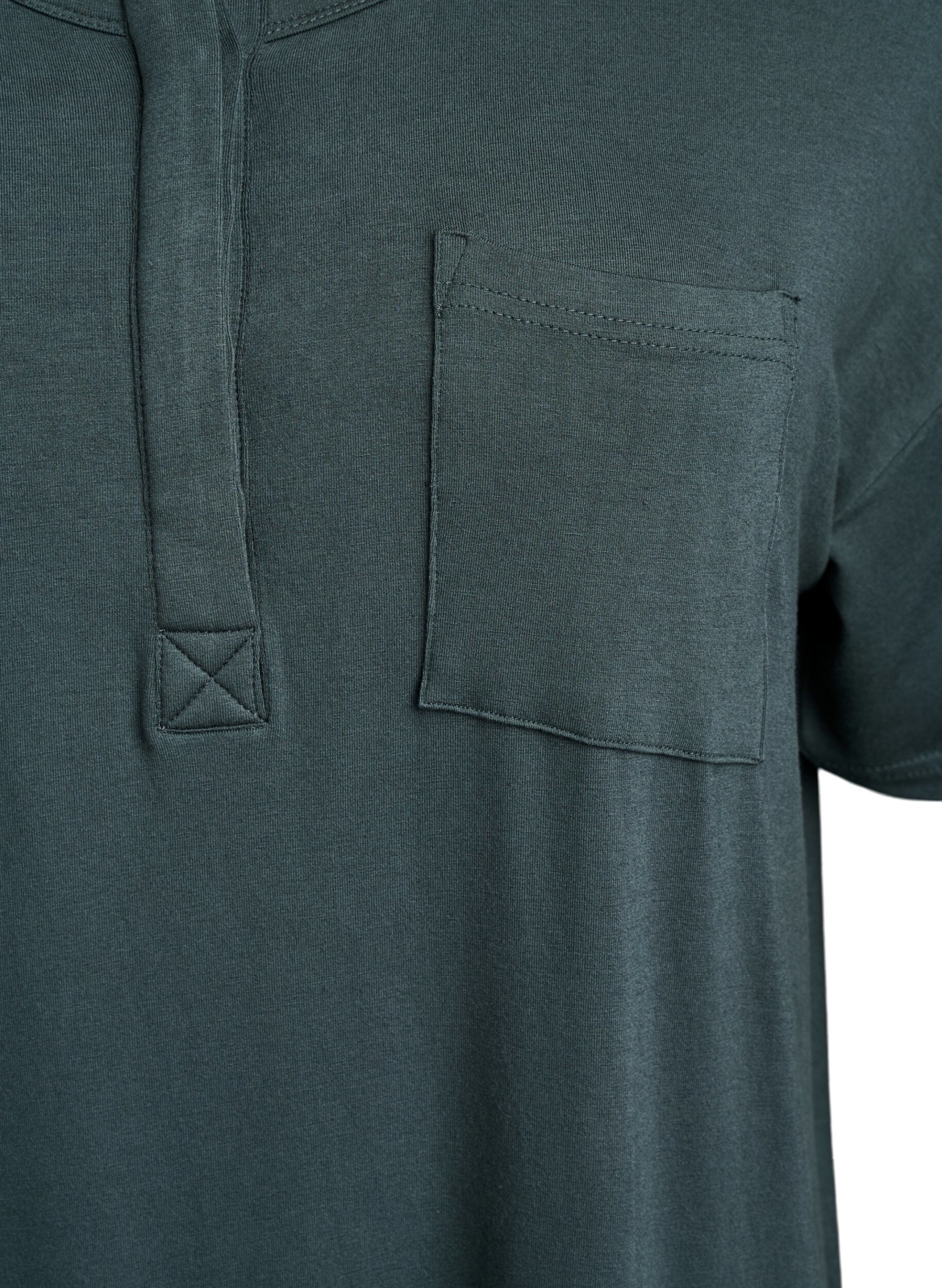 Zizzi Kortermet nattkjole i viskose, Urban Chic, Packshot image number 2