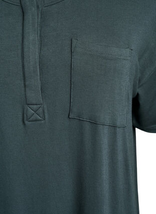 Zizzi Kortermet nattkjole i viskose, Urban Chic, Packshot image number 2