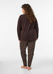 Bomulls pyjamasbukser med trykk, Brun, Model image number 2