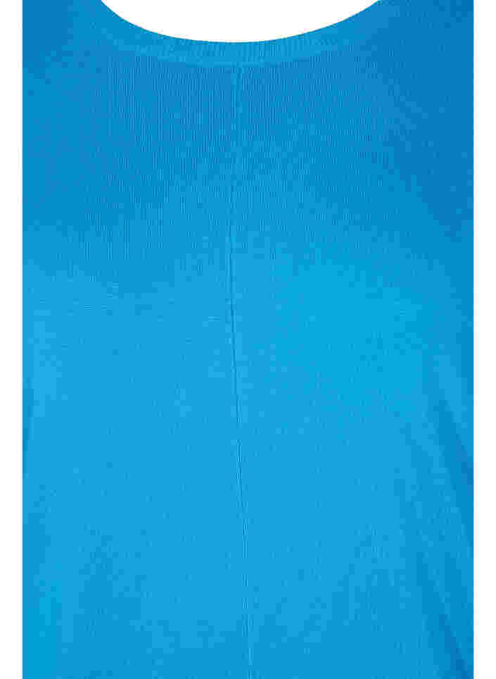 Strikket tunika i en viskoseblanding, Malibu Blue, Packshot image number 2