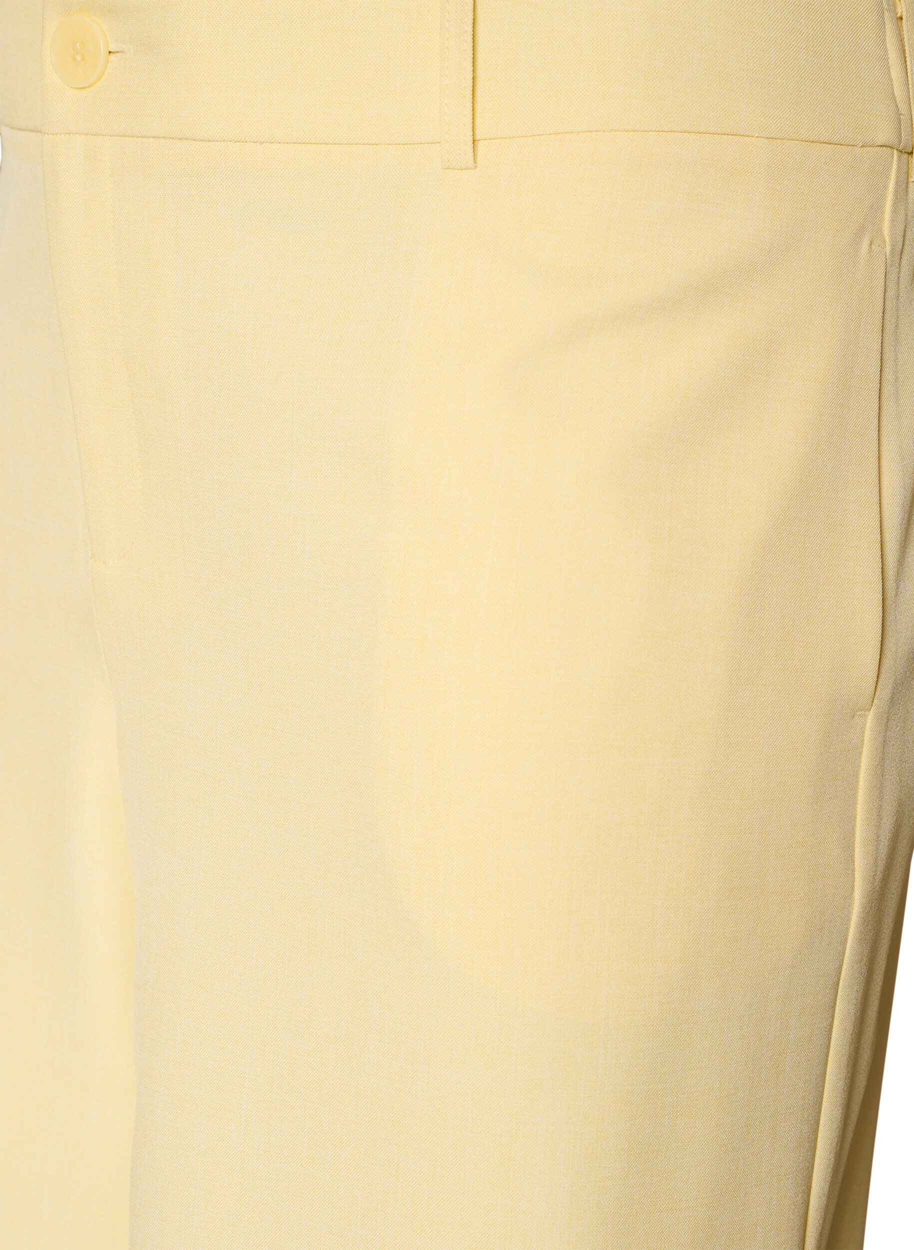 Zizzi Loose fit Bermuda shorts med h&oslash;y midje, Gul, Packshot image number 2