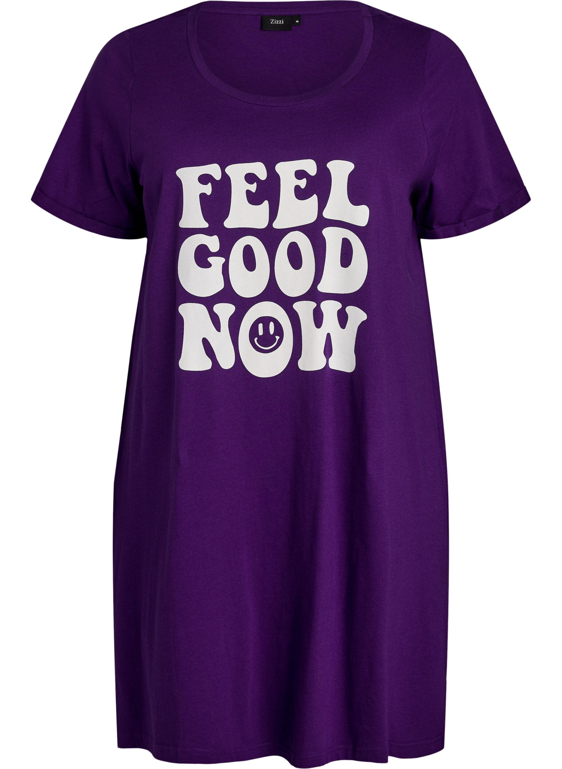 Kortermet nattkjole i &oslash;kologisk bomull