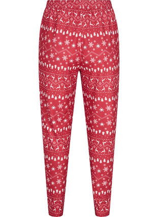 Bukser med julemønster, Tango Red/White AOP, Packshot image number 1