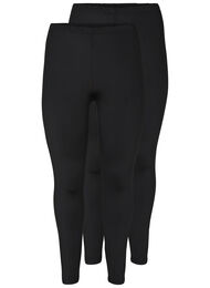 2-pack basis leggings, Svart