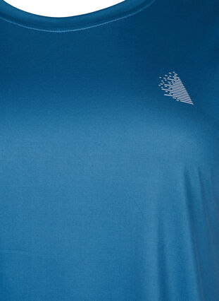 Kortermet trenings T-skjorte, Blue Wing Teal, Packshot image number 2