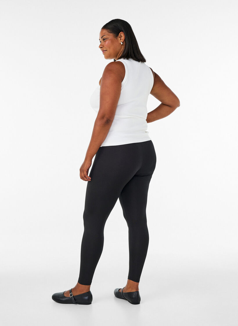 2-pack basis leggings, Svart, Model image number 2