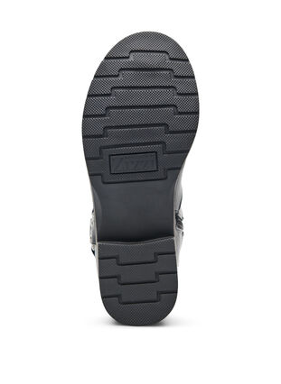 Zizzi Wide fit - Kort bikerstøvel, Black, Packshot image number 4