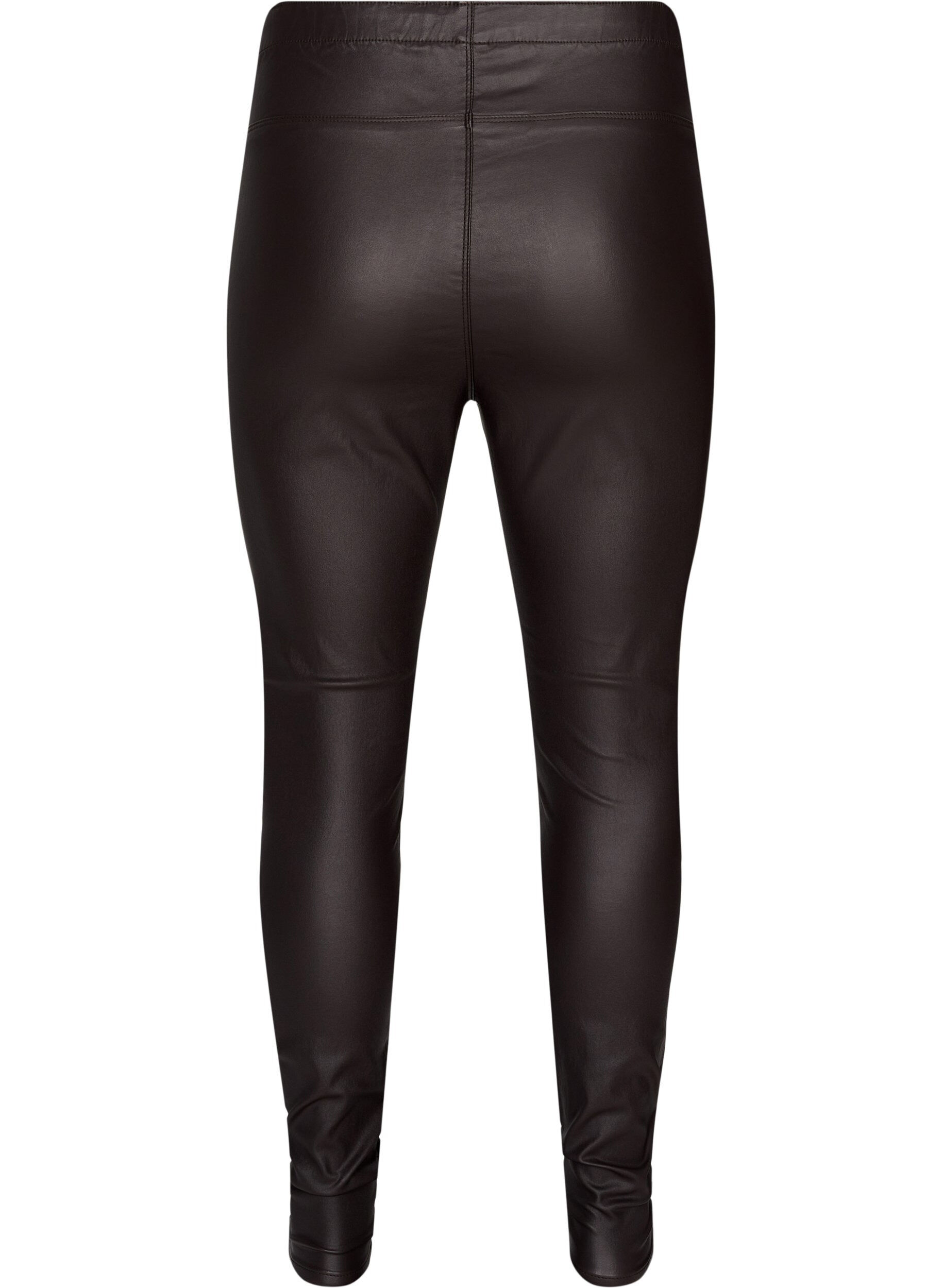 Zizzi Coated leggings, After Dark, Packshot image number 1
