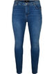 Super Slim Amy jeans med høyt liv, Blue denim, Packshot image number 0