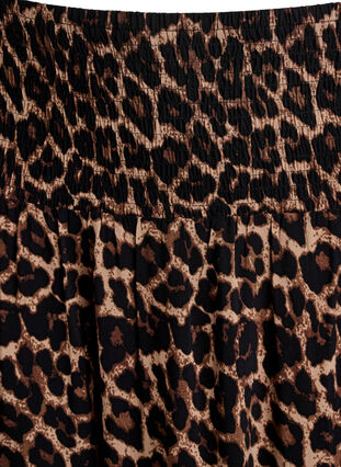 Zizzi FLASH - Maxiskjørt i viskose med vaffelsøm, Brun, Packshot image number 2