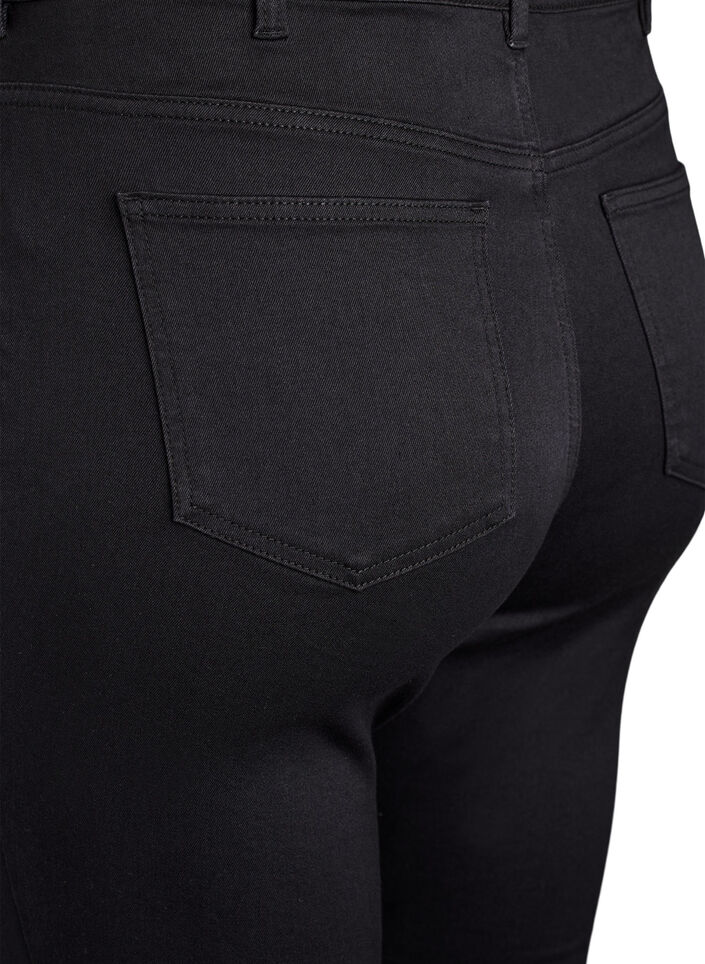 Super slim Amy jeans med h&oslash;y midje, Svart, Packshot image number 3
