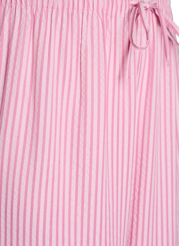 L&oslash;se pyjamasbukser i seersucker med h&oslash;y midje, Rosa, Packshot image number 2