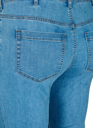 Amy jeans med høy midje og supersmal passform, Light Blue, Packshot image number 3